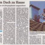 Artikel Zeitung Dachdecker Andre Schwarze